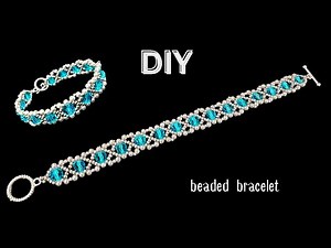 DIY beaded bracelet tutorial. Step by step bracelet making tutorial #diybracelettutorial