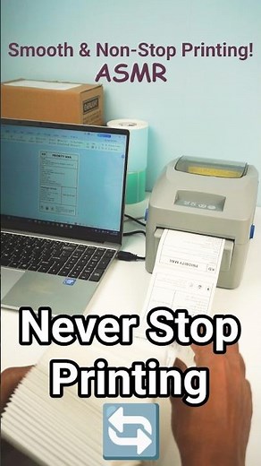 🖨️ Non-Stop Printing Performance | Grozziie Thermal Printer Test 🔁 #grozziie #tp870 #thermalprinter