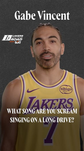 Solid song choices from the fellas Sixt | Lakers on the Road | Los Angeles Lakers