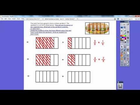 Write Fractions as Sums - Section 7.2
