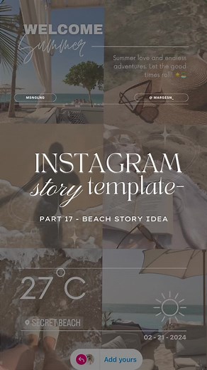 Summer Beach Vibes Instagram Story Ideas