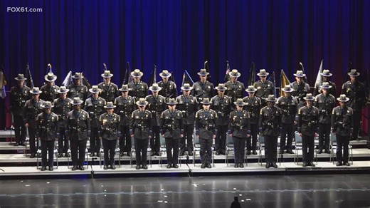 New State Police Troopers sworn in, receive medals for saving life of fellow recruit