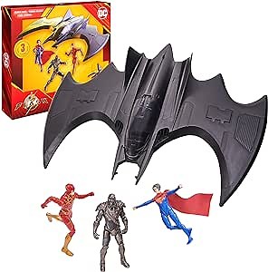 DC Comics, The Flash Batwing Battle Set (Amazon Exclusive)| Supergirl, NAM-Ek, Flash Action Figures, 4-inch | Kids Toys for Boys and Girls Ages 4+