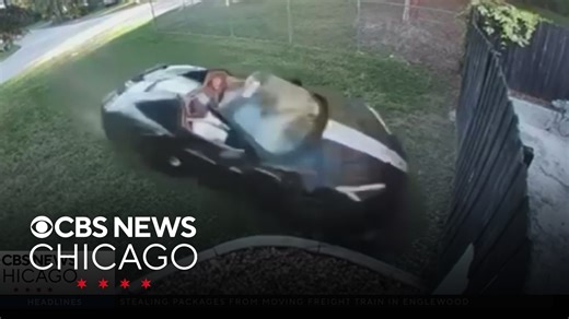Video shows out-of-control Corvette slam into front yard in Florida