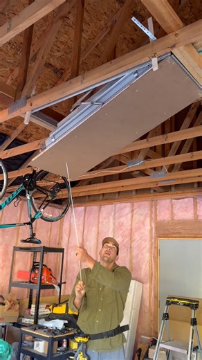 Part 2 of our garage was garage attic prep! Important things to note on the prep: 1. Rafter vents are crucial to prevent ice damns, mold, blockage of the vents for air flow. 2. Get plywood sheets up into the rafters before drywall so you have an area to walk on and move the around (don’t nail them down) 3. Measure the width span of the ceiling joists to get the right width attic ladder. 4. Measure the square footage of your garage so you know how much insulation you need to order for your R Valu