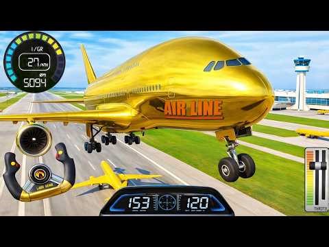 Pilot Airplane Simulator Gameplay | Real Flight Simulator Landing | Android Flight Game