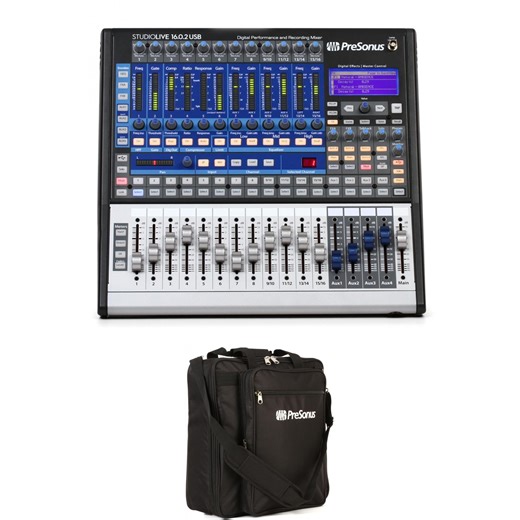 PreSonus StudioLive 16.0.2 USB 16-channel Digital Mixer and Carry Bag