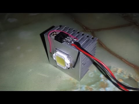 How to make a very cheap & easy 12V 10W LED Light at home
