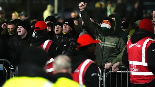 Celtic fans hurl missiles at stadium as latest anti-board protest turns ugly