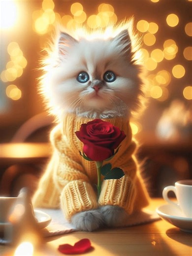 A peaceful cozy break with this fluffy kitten 🤍🐾 #kittenlove #catvideo #relaxingvibes #cozyvibes #cozycat