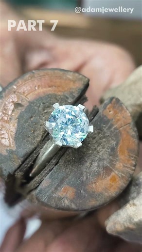 Silver Ring with Diamond 💎💍 | Jewelry Making Process | Part-07