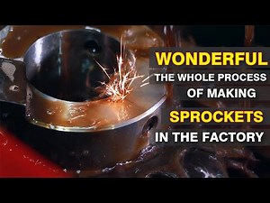 Wonderful, 😲the whole process of making sprockets in the factory.#sprocket #cnc#production