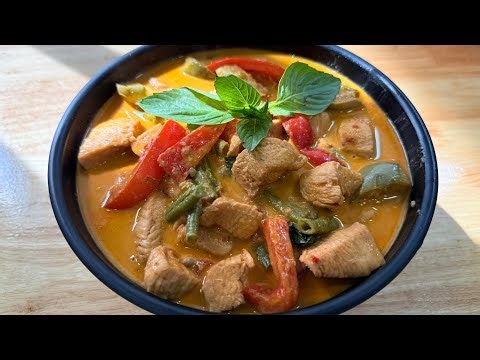 Authentic Thai Red Curry Chicken Recipe | Thai Red Curry Chicken Easy Recipe | Thai Chicken Curry