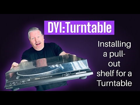 Installing a Pull-Out shelf for a Turntable