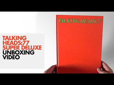 Talking Heads 77 super deluxe unboxing video