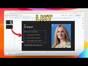 Method to Add Bullet Points in Google Slides