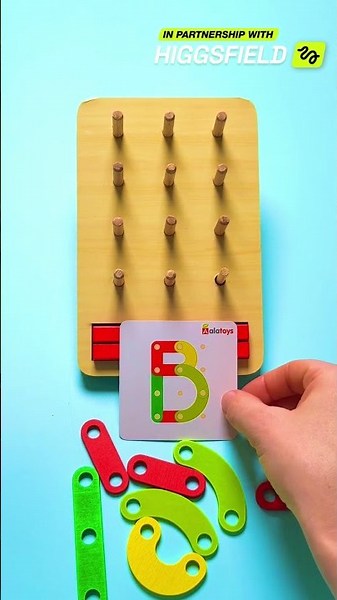 Can You Build ABC? 🔤 Pegboard Letter Game