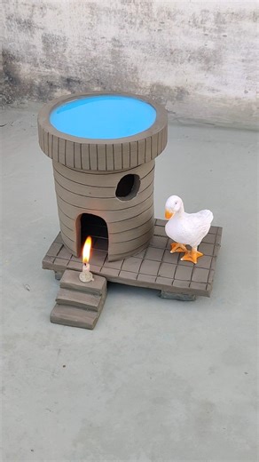 destroying a beautiful miniature clay house 😱#shorts