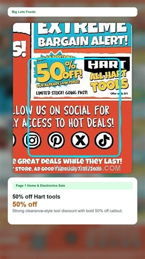 Big Lots Foods Weekly Ad (7/9/26 - 7/15/26) Top 5 Deals #shorts
