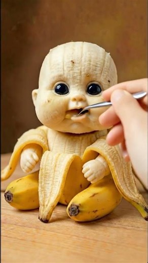 Banana Eating ASMR 10-#aiasmr #satisfyingvideo #eating #ASMR #fyp