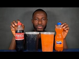 ASMR DRINKING | ICE COLD COCA-COLA AND ICE COLD FANTA ASMR DRINKING