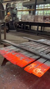 The process of producing leaf springs hot steel stamping #machine #factory #process #springs #industry #manufacturer #leafspring | TIM inside the factory
