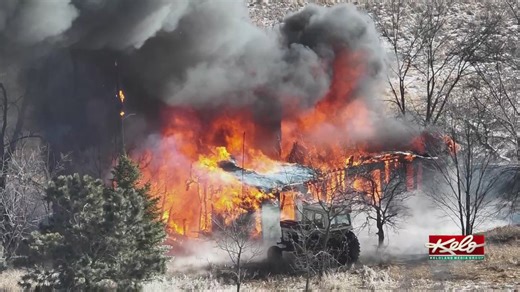 Afternoon house fire near Worthing