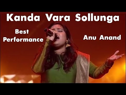Super Singer 8 - Anu Anand | Today Karnan Song Performance | Kanda Vara Sollunga Song
