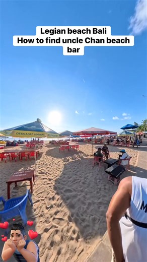 Legian beach Bali and this is how to find uncle Chan’s beach bar from Kuta directive. #bali #legianbeach | Uncle Chan Bali