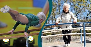 Johanna Quaas gör viral succé med gymnastik-rutin