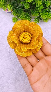 Step-by-Step Glitter Paper Rose Tutorial 🌹 Foam Paper Flowers #shorts #roses #satisfyingvideo #diy #handmade #decoration #flowers #craft | Colors Paper