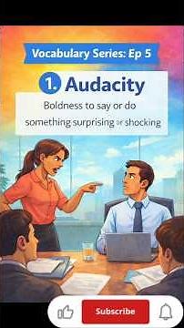 Audacity & Persuade Explained with Examples | English Vocabulary Series 5