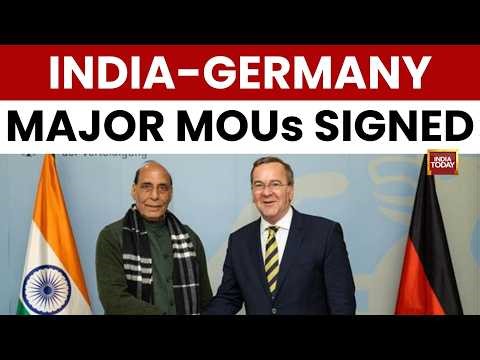 India Germany Sign Key Defence MoUs | Rajnath Singh Meets Boris Pistorius