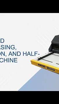 Namibind 3 in 1 Paper Creasing, Perforation, & Half Cutting Machine | Manual Feeding |+91 9555086767