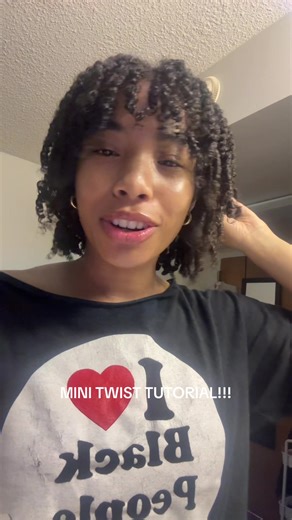 Beautiful Mini Twist Tutorial for 4A/B Hair
