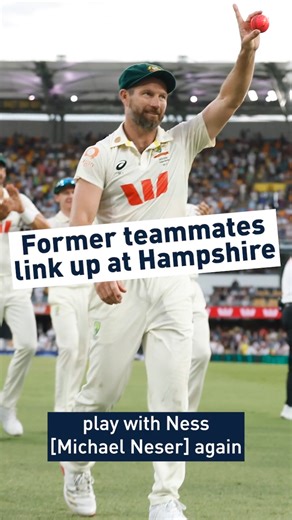 "He could've been a 50 Test player" 😌 High praise from Jake Lehmann on his compatriot Michael Neser 🇦🇺 The former South Australian teammates will link up at Utilita Bowl this summer 🖇️ 🎟️ Watch our Aussie duo in 2026 with a Hampshire Cricket Membership 👉 https://loom.ly/ehDXK6A | Hampshire Cricket
