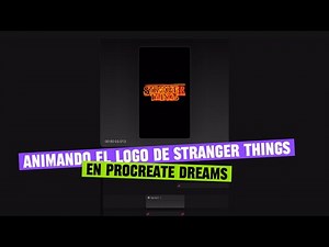 Animando logo stranger things en iPad