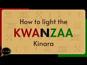 How to Light the KWANZAA Kinara | KWANZAAchat