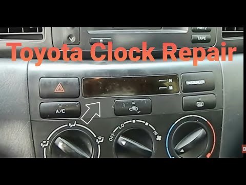 HOW TO REMOVE AND REPAIR CLOCK ON TOYOTA COROLLA 2003 2004 2005 2006 2007 2008 PART 1 (Removal)