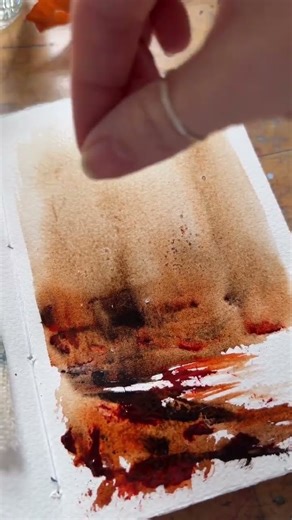 Atmospheric Autumn Landscape Painting | Expressive Art Process #artvideo #art #shorts #youtube