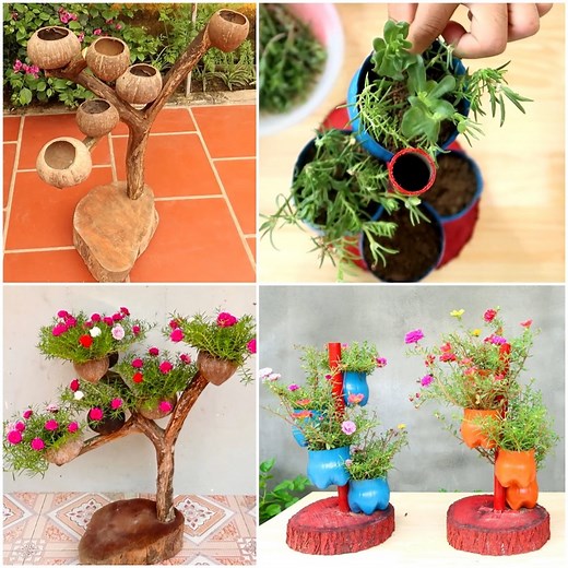3.5M views · 56K reactions | Tree trunk planter you're going to love! | MetDaan DIY | Facebook