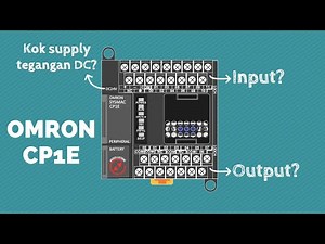PLC OMRON CP1E | CARA PASANG INPUT OUTPUT