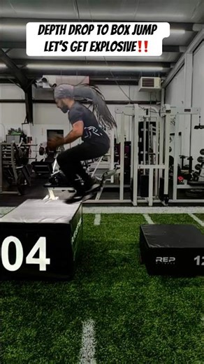 Depth drop into Box Jump‼️😤
