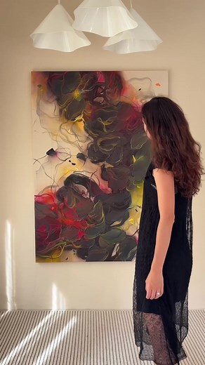 The Creative Process of Anna Maiko's Abstract Paintings