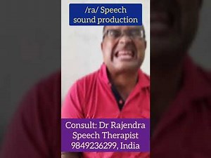 How to produce Ra Speech Sound /r/ with Articulation Correction Speech Therapy in Dysarthria client.