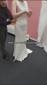 15K views · 38 reactions | Having a waistline high on a wedding dress...