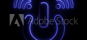 Neon Smart Power Icon, Glowing Wi-Fi and Power Symbol, Futuristic Digital Connectivity, Cyber Power and Signal Icon, Connected Smart Power Button Design Stock Video