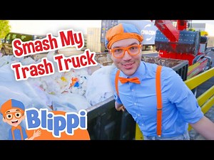 Blippi Smashes Trash! | BEST OF BLIPPI! | Learn Colors and Science with Blippi! - Videos For Kids