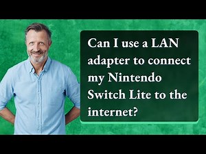Can I use a LAN adapter to connect my Nintendo Switch Lite to the internet?