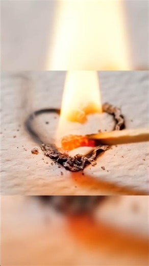 Fire Drawing ASMR 🔥 | Burning Heart Reveal #Shorts